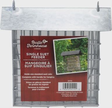 Single Suet Feeder With Tin Roof