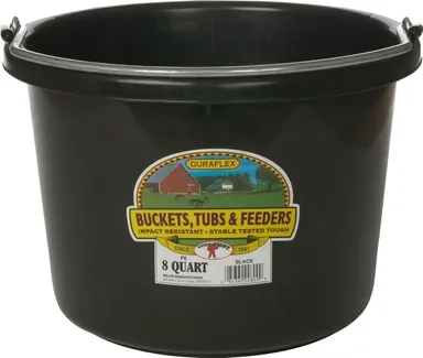 Little Giant 8Qt Duraflex Bucket, color: Black