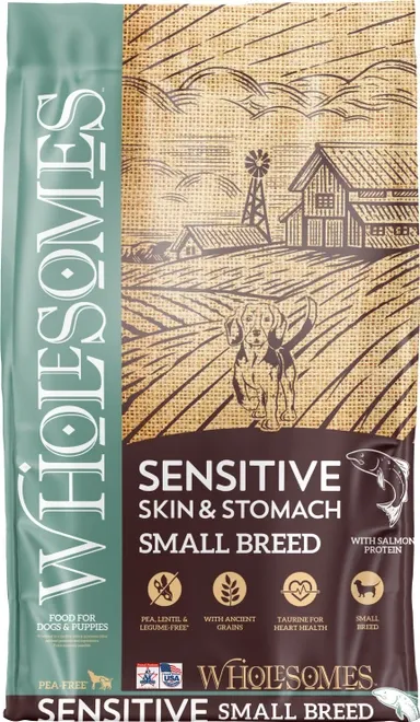 Wholesomes Small Breed Sensitive Skin &amp; Stomach, Salmon