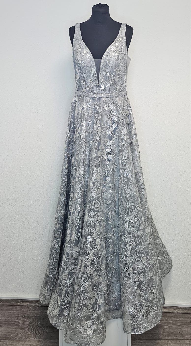 Kleid Silber