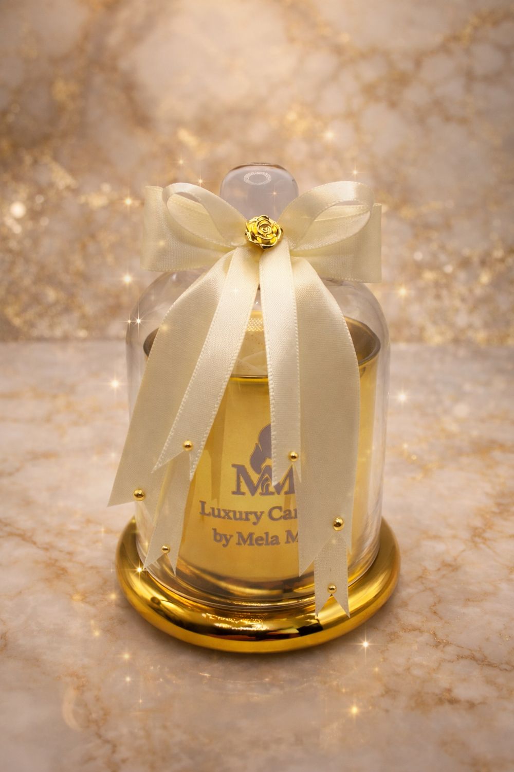 ✨ Luxury Duftkerze Gold – Bergamotte &amp; Oud (Gross)