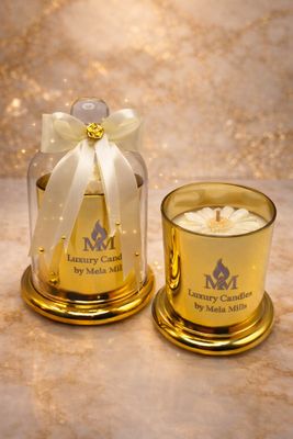 ✨ Luxury Duftkerze Gold – Bergamotte &amp; Oud (klein)