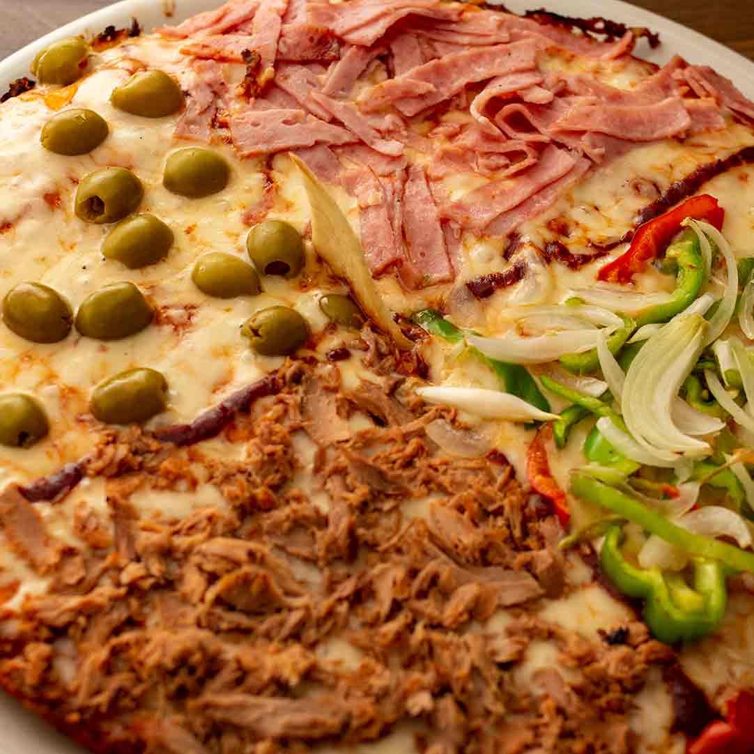 ​Mixed Pizza with Tuna, Vegetables, Olives &amp; Julienned Ham (30 cm)