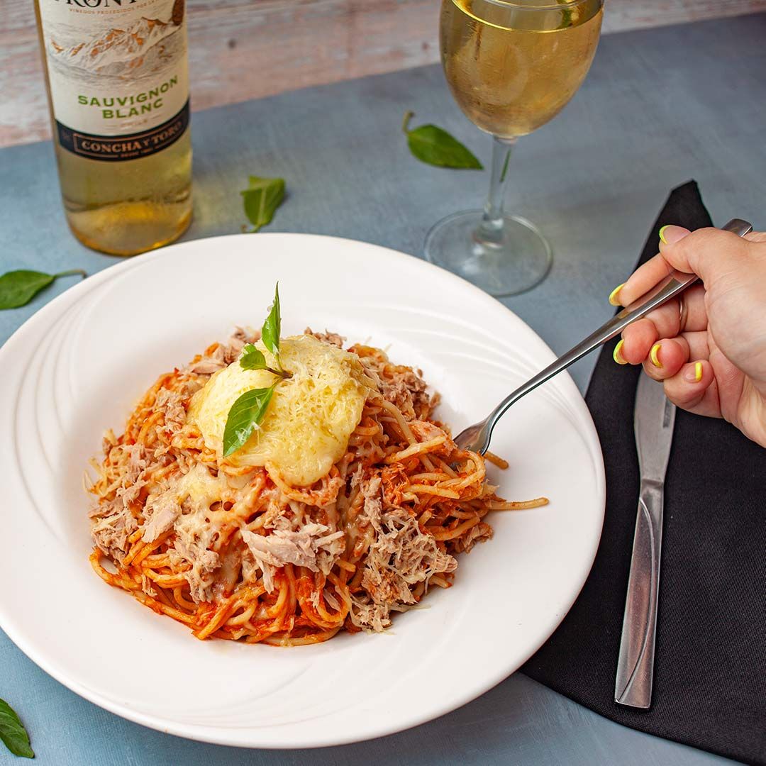 ​Spaghetti with Tuna and Cheese
