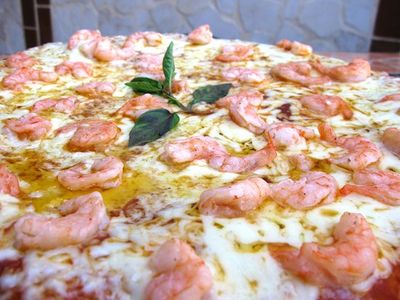 Pizza de Camarones
