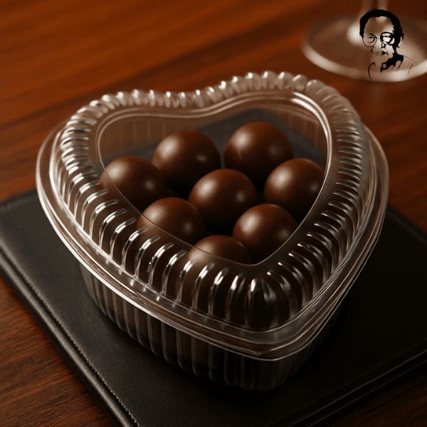ESTUCHE ROMANTICO DE 13 BOMBONES ARTESANALES