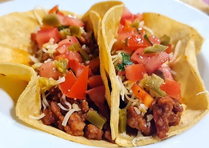 Tacos en salsa pico de gallo (seleccionar proteina)