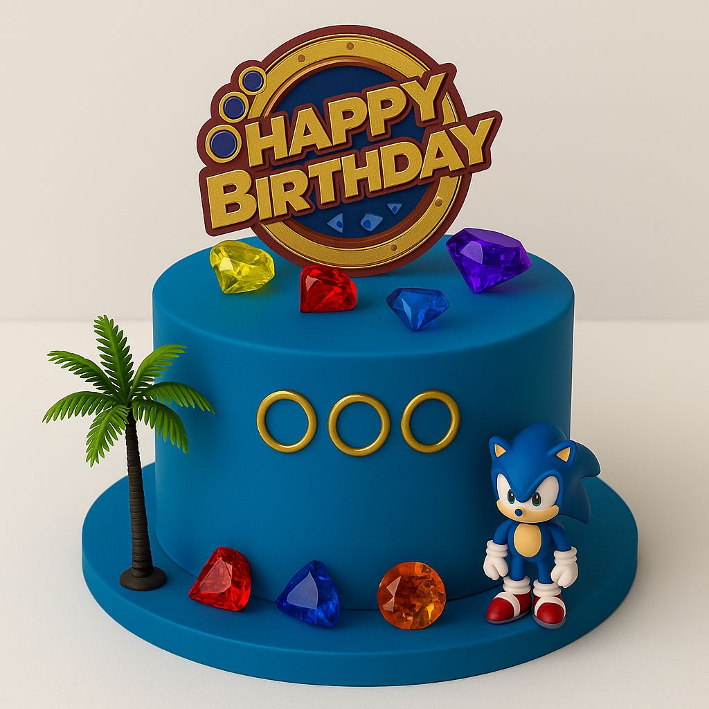 Cake Temático de Sonic