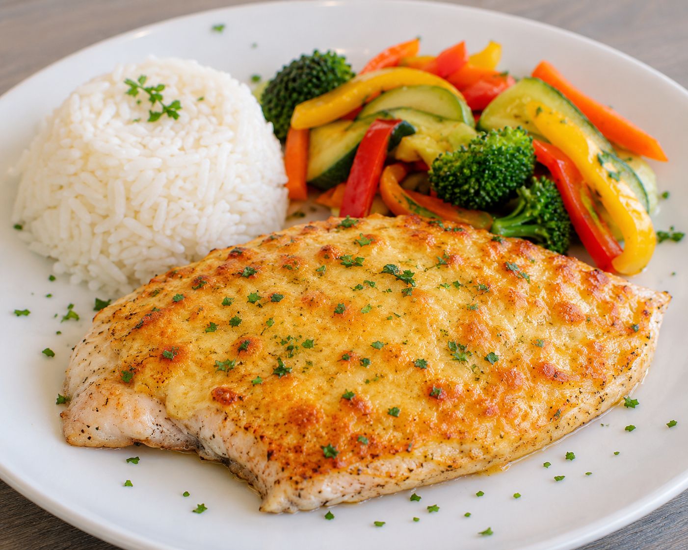 Filete de Pargo Gratinado