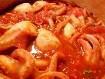 Pulpo en Enchilado