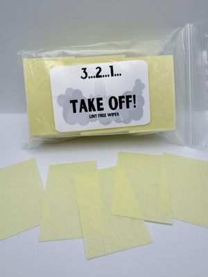 3..2..1 take off lint free Wipes