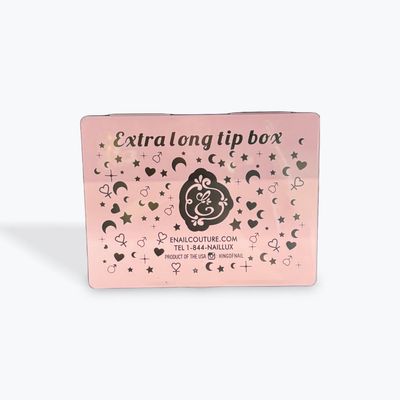 Extra long pink tip box