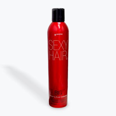 Sexy hair spray and play harder