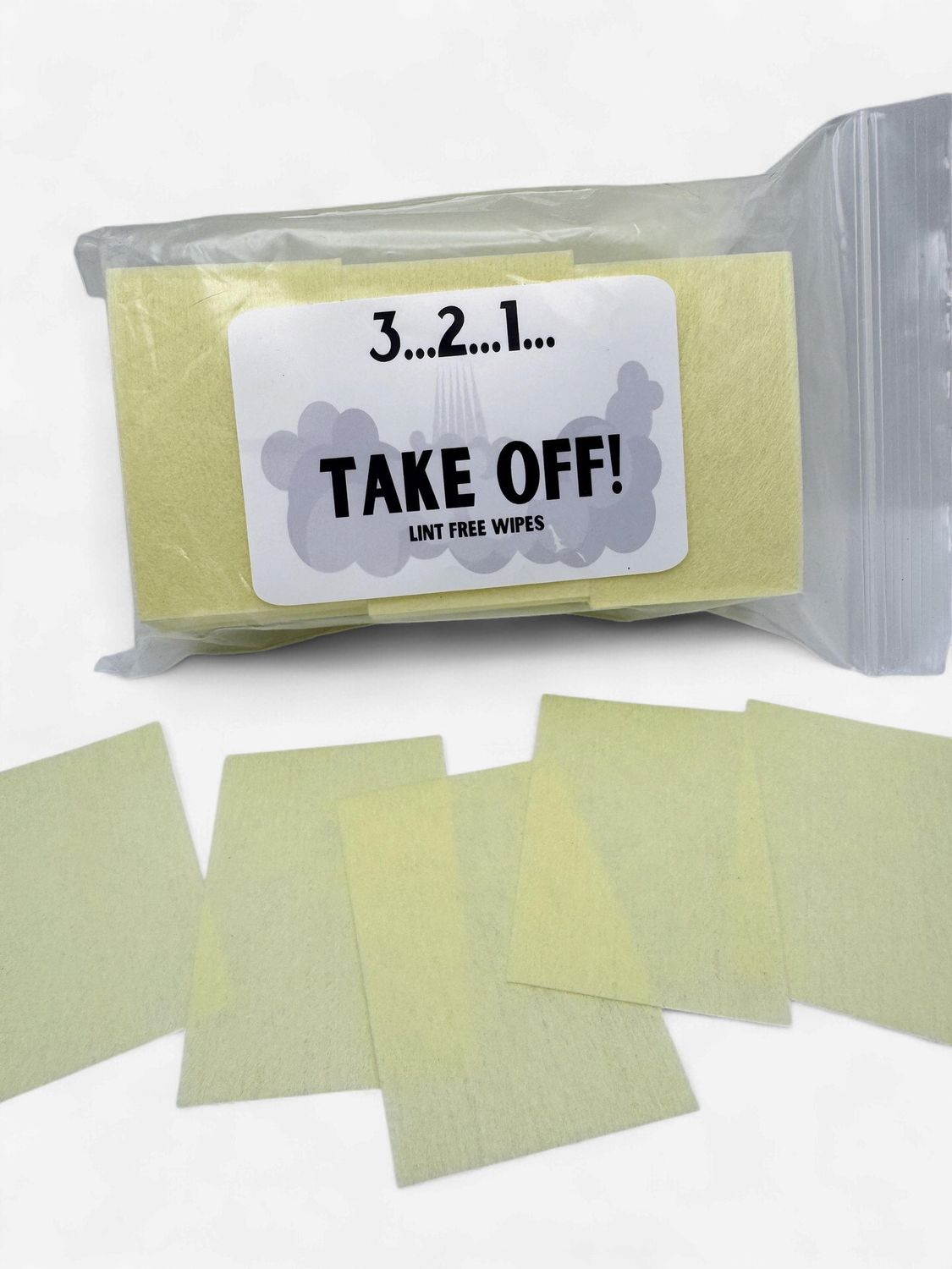 3..2..1 take off lint free Wipes
