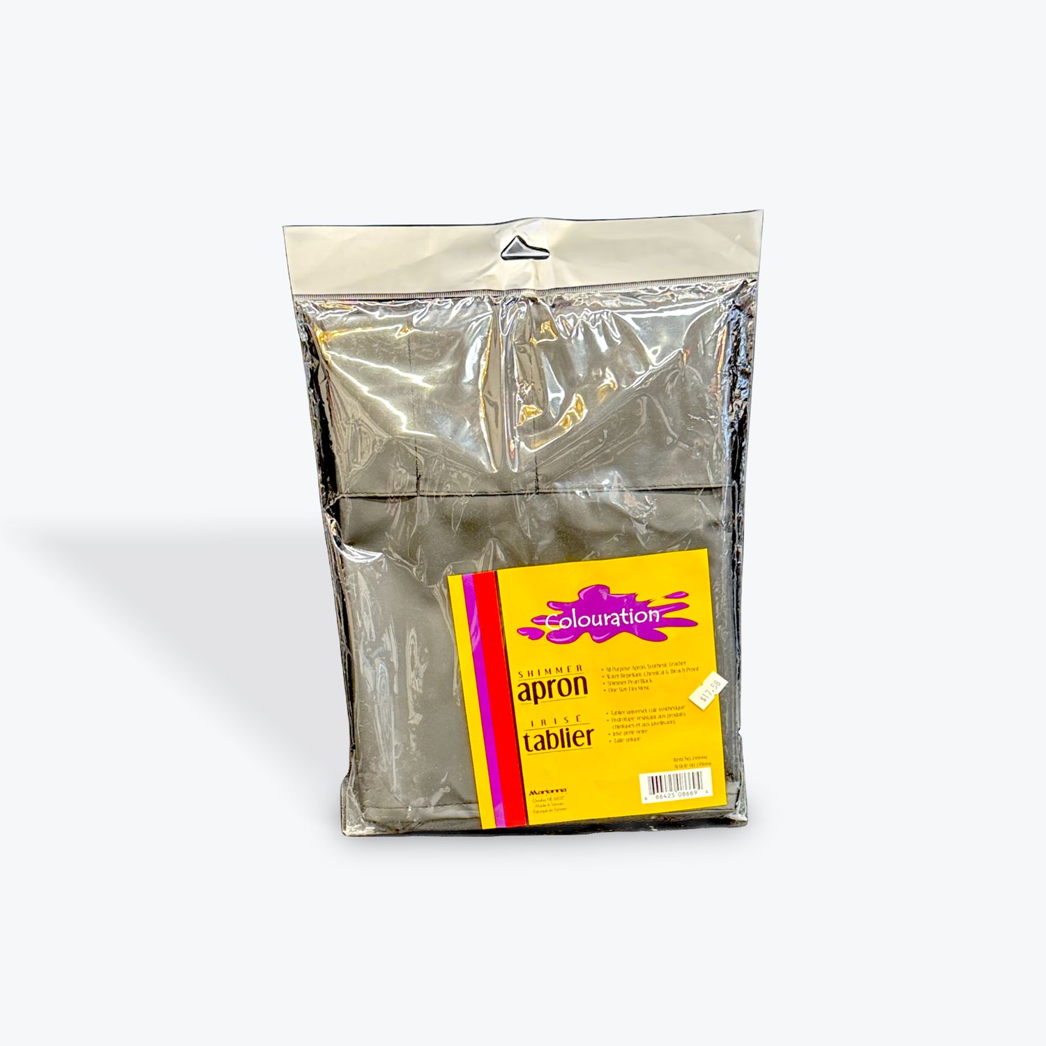 Colouration shimmer apron