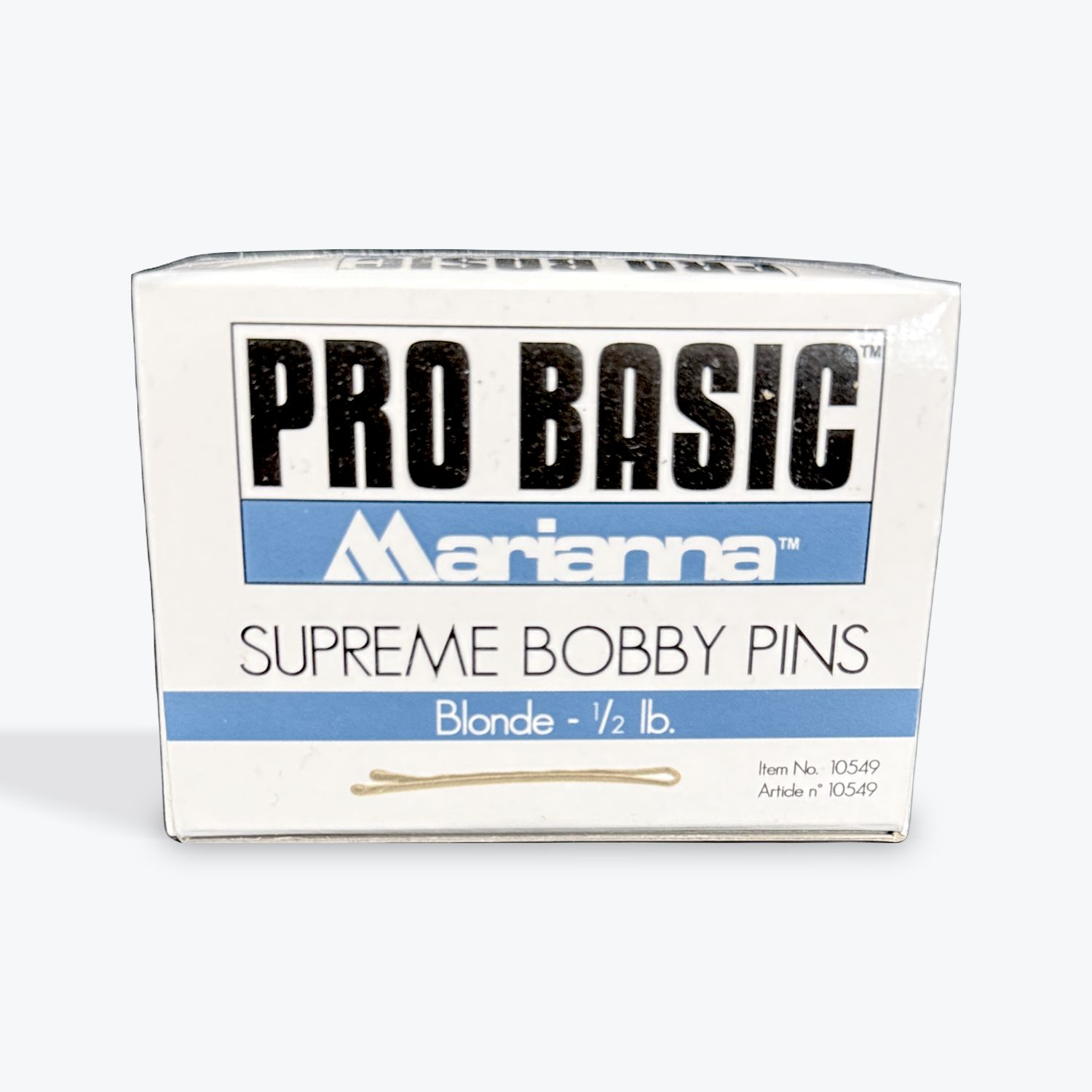 Bobby pins, Variation Name: blonde 1/2 lb. box