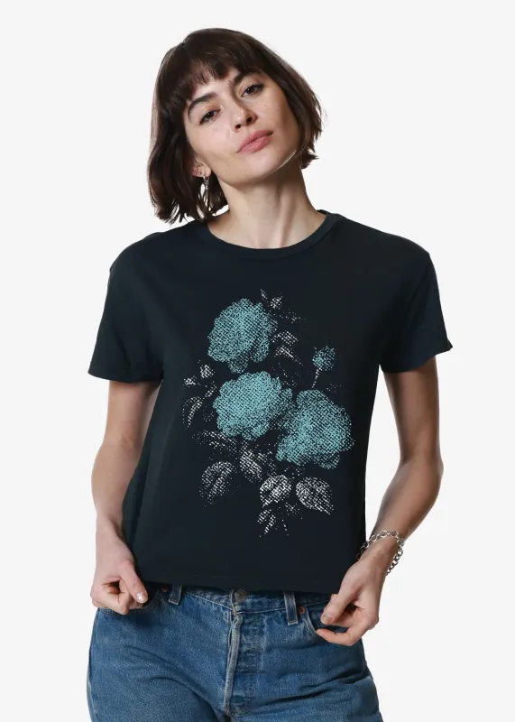 Blue Floral Classic Tee