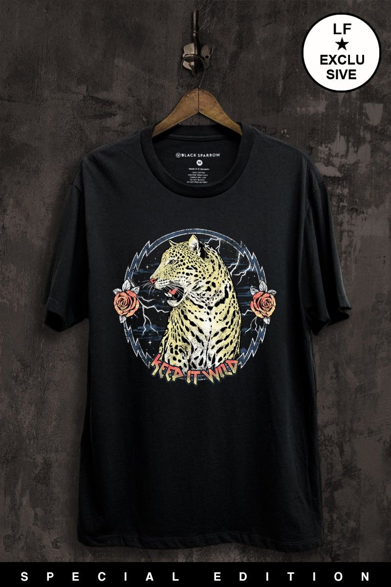 Keep It Wild Leopard Graphic Top