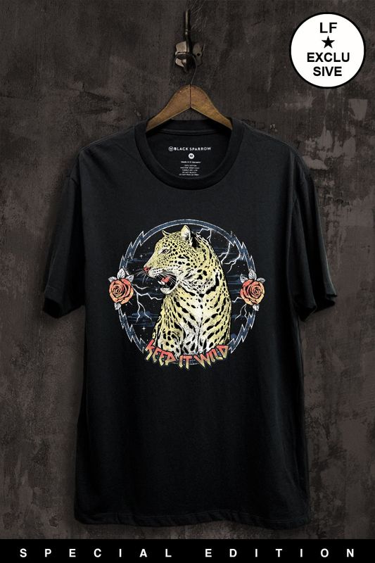 Keep It Wild Leopard Graphic Top