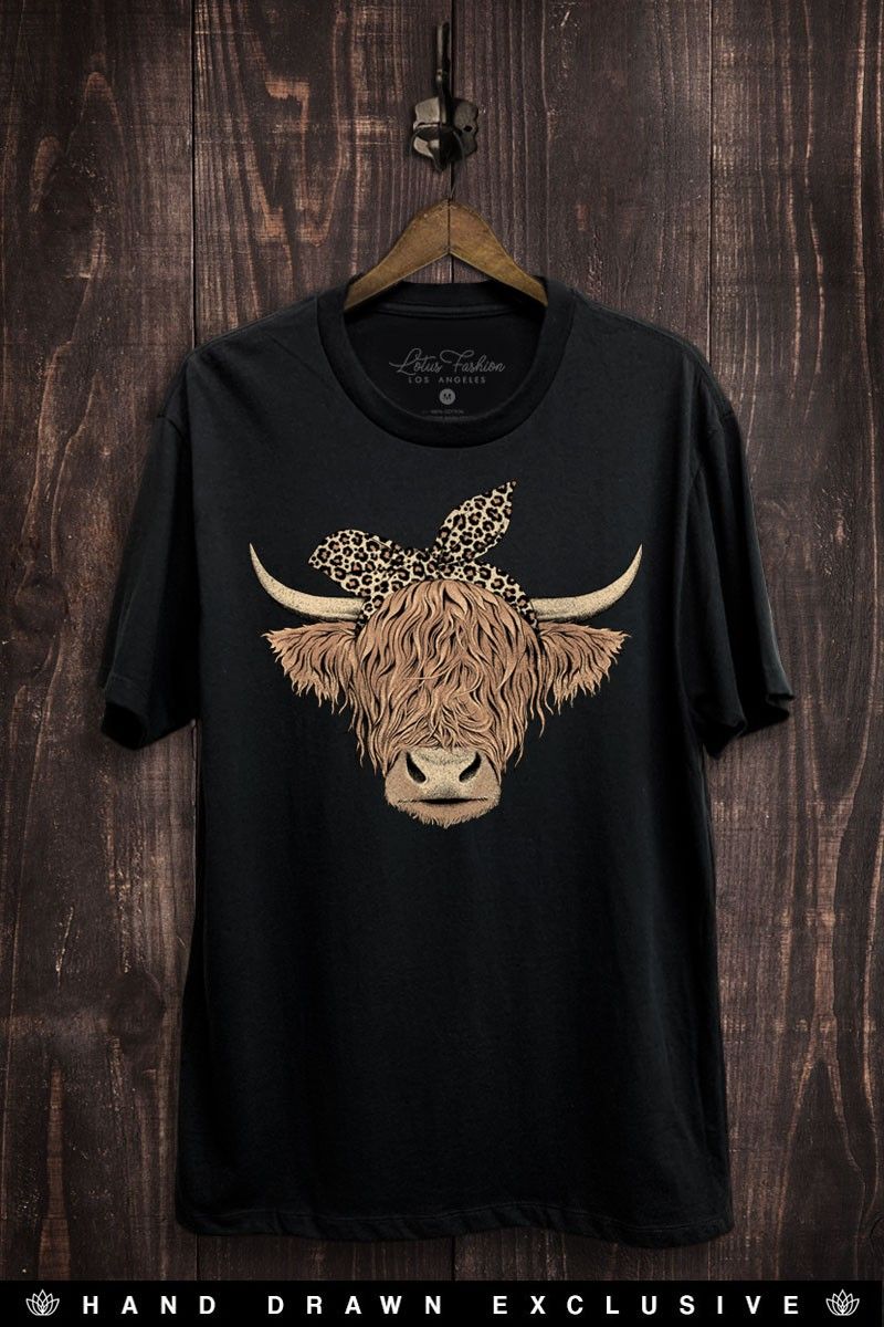 Highland Cow Graphic Top