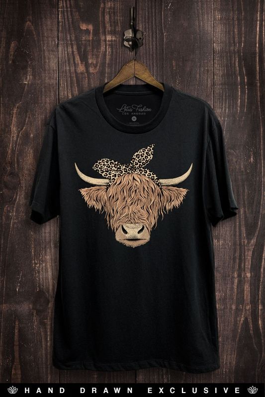 Highland Cow Graphic Top