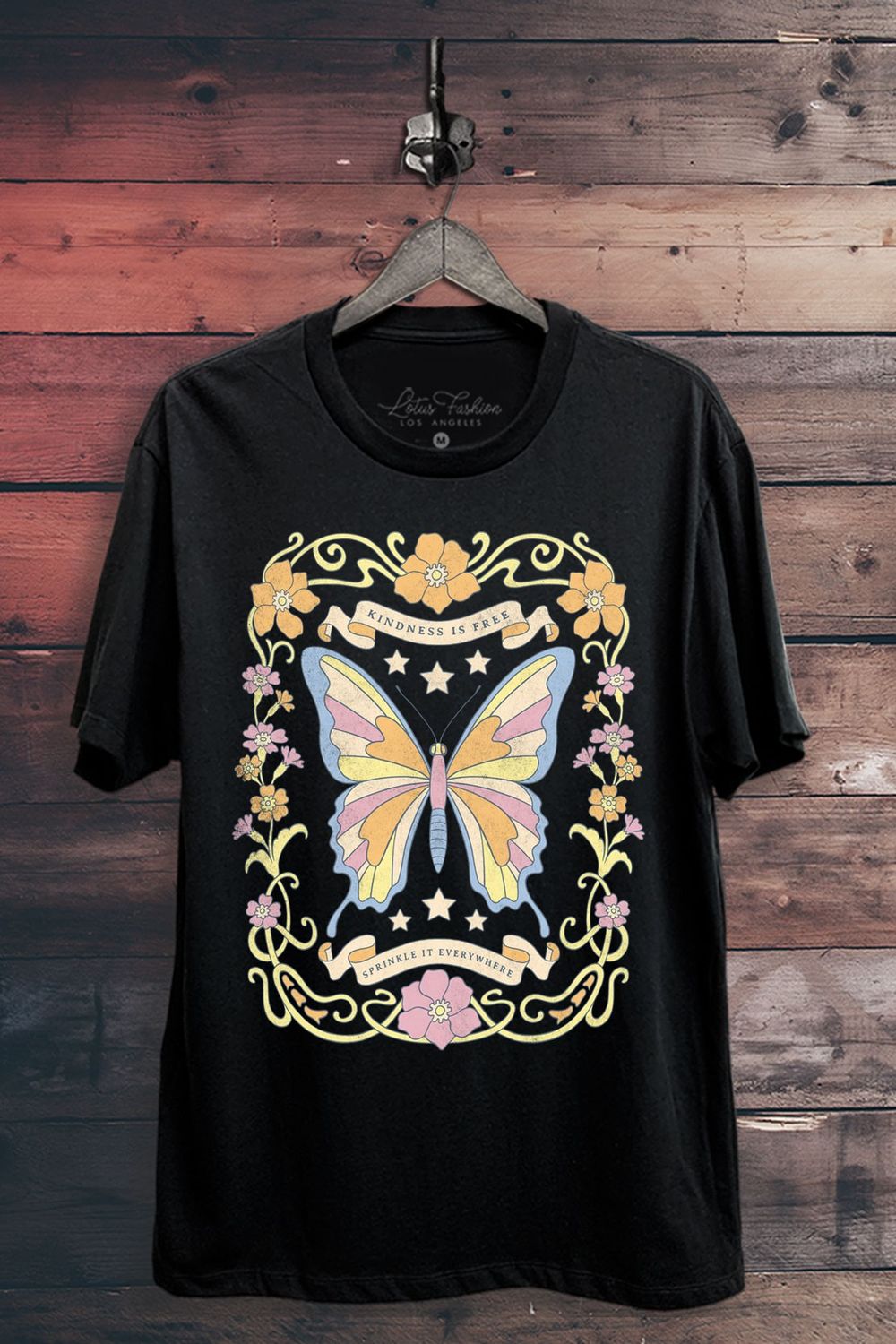 Kindness Is Free Butterfly Graphic Top