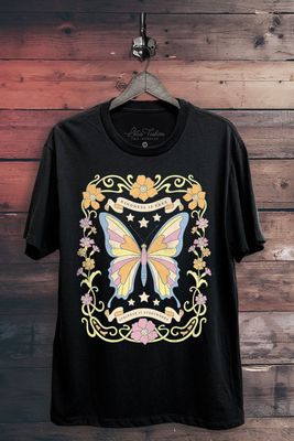 Kindness Is Free Butterfly Graphic Top