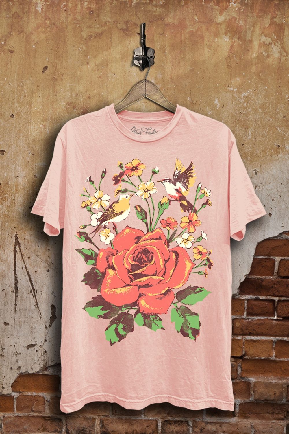 Rose Bloom Graphic Top