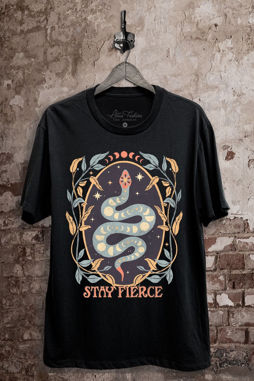 Stay Fierce Snake Graphic Top