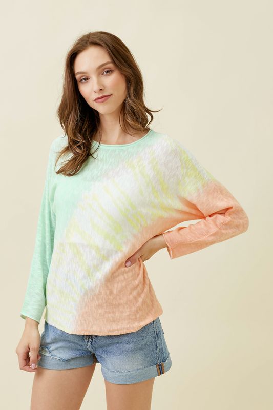 Tie Dye Pullover Sweater