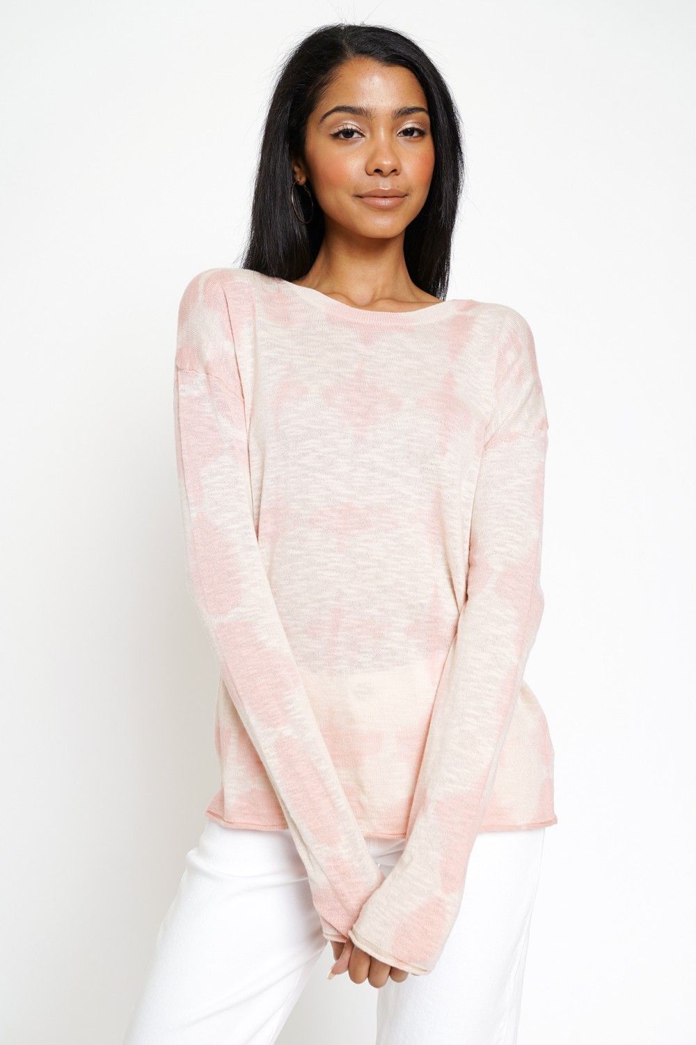 Lightweight Tie Dye Pullover Sweater