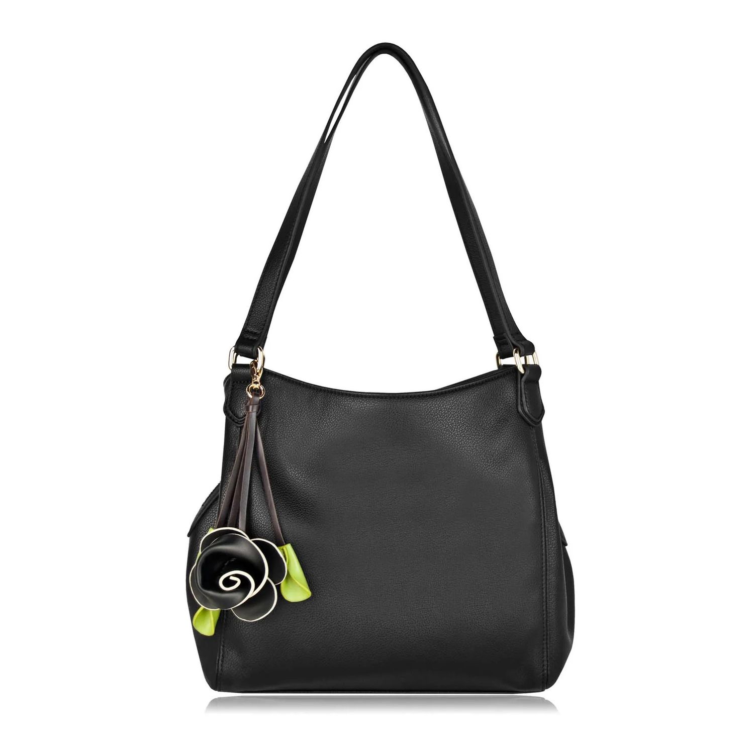 Lauren Hobo Shoulder Bag, Color: Black