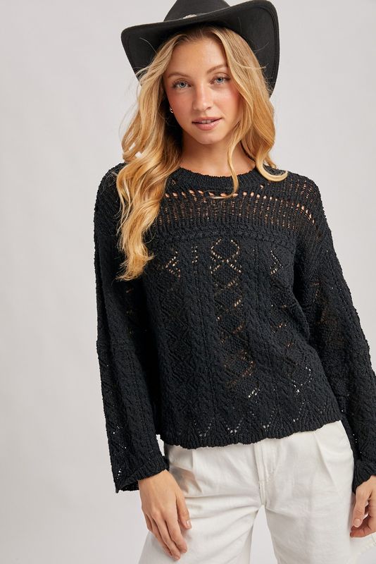 Dainty Open Knit Sweater 