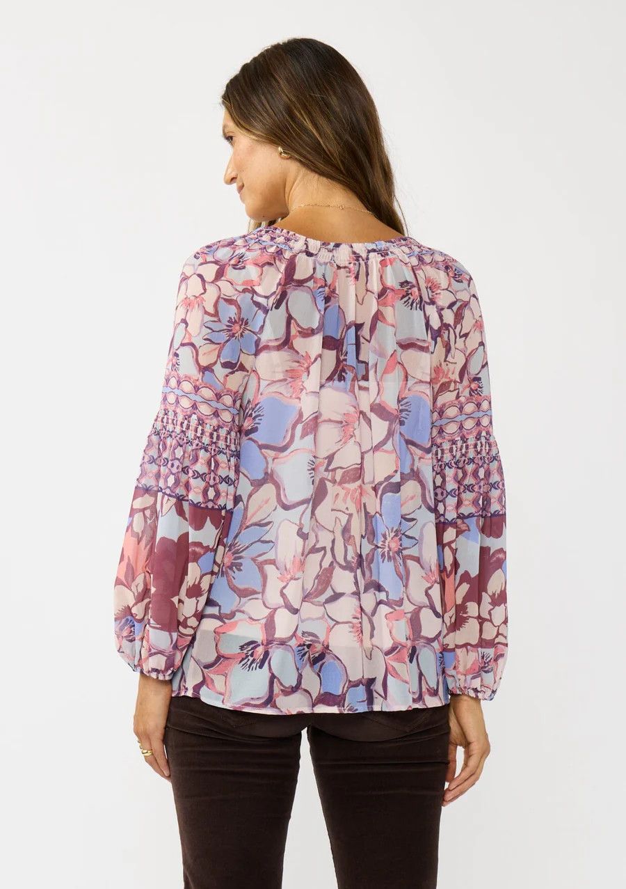 Wisteria Floral Blouse