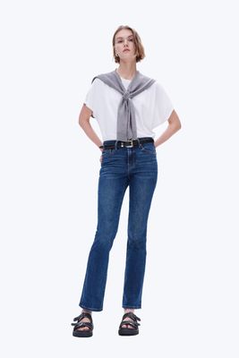 BAYEAS High Rise Bootcut Clean Hem Jeans