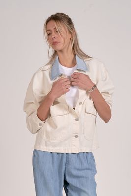Gia Collared Denim Jacket | Elan