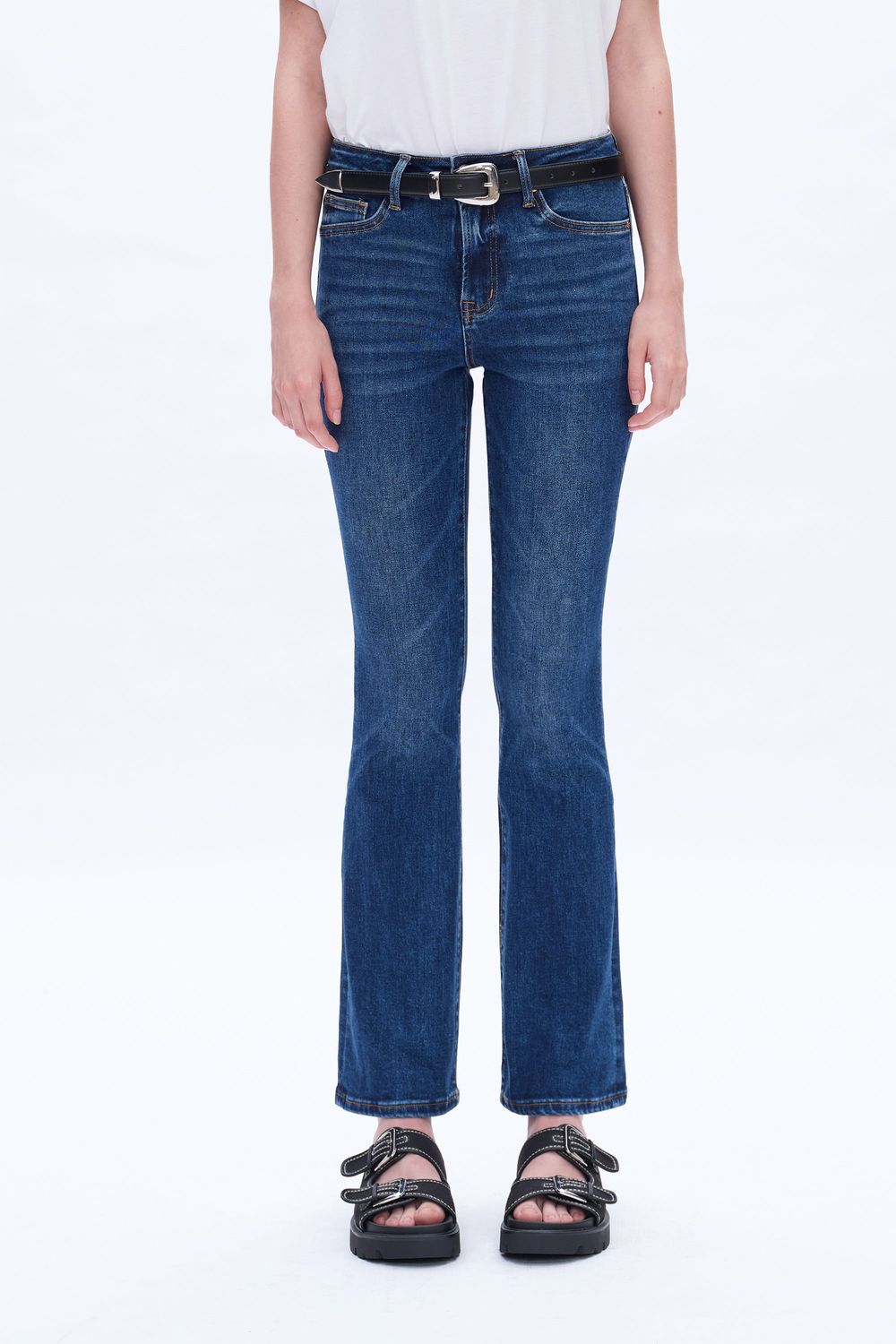 High Rise Bootcut Jeans | BAYEAS