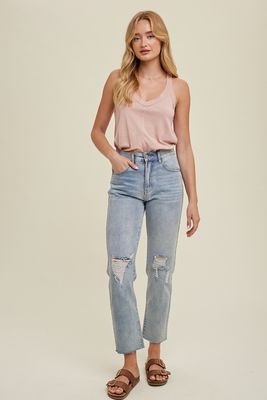 Flowy Raw Hem Tank Top | Wishlist