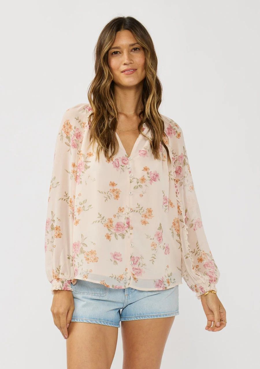 Rosewater Floral Blouse