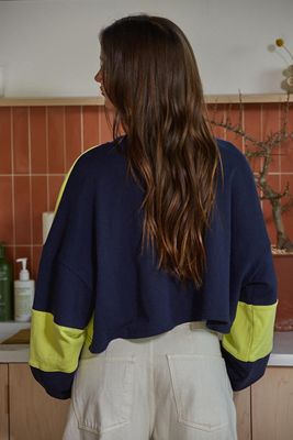 Sidelines Crop Pullover