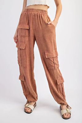 Sedona Cotton Gauze Cargo Pants
