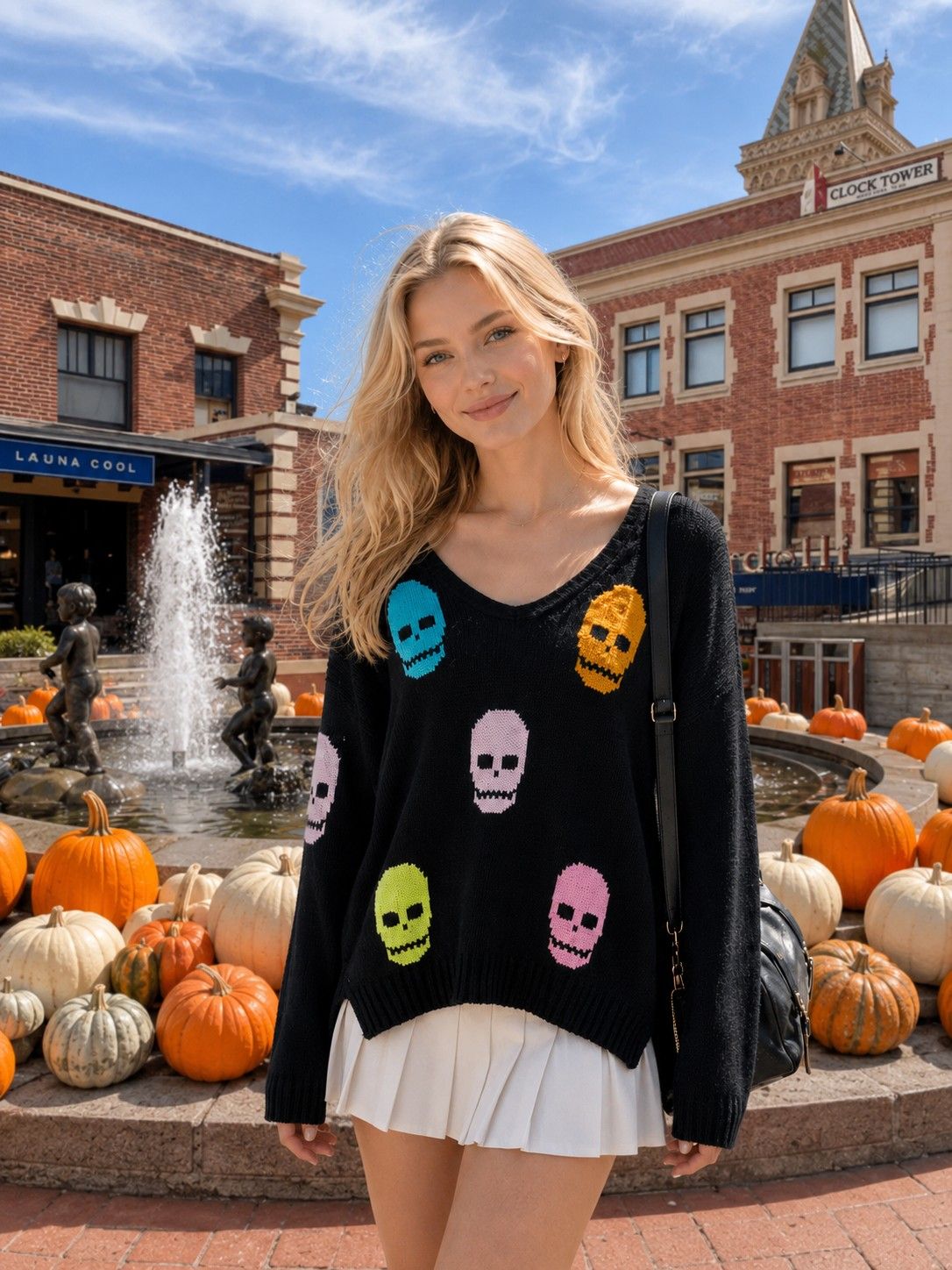 Skull Bloom Knit Sweater | Miracle 