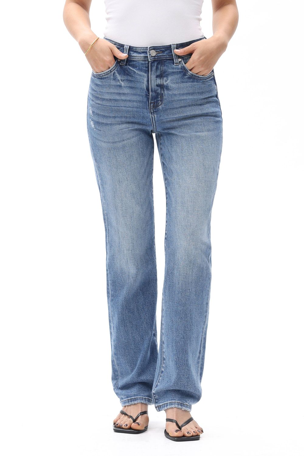 Hong Kong Staight Leg Jeans | BAYEAS