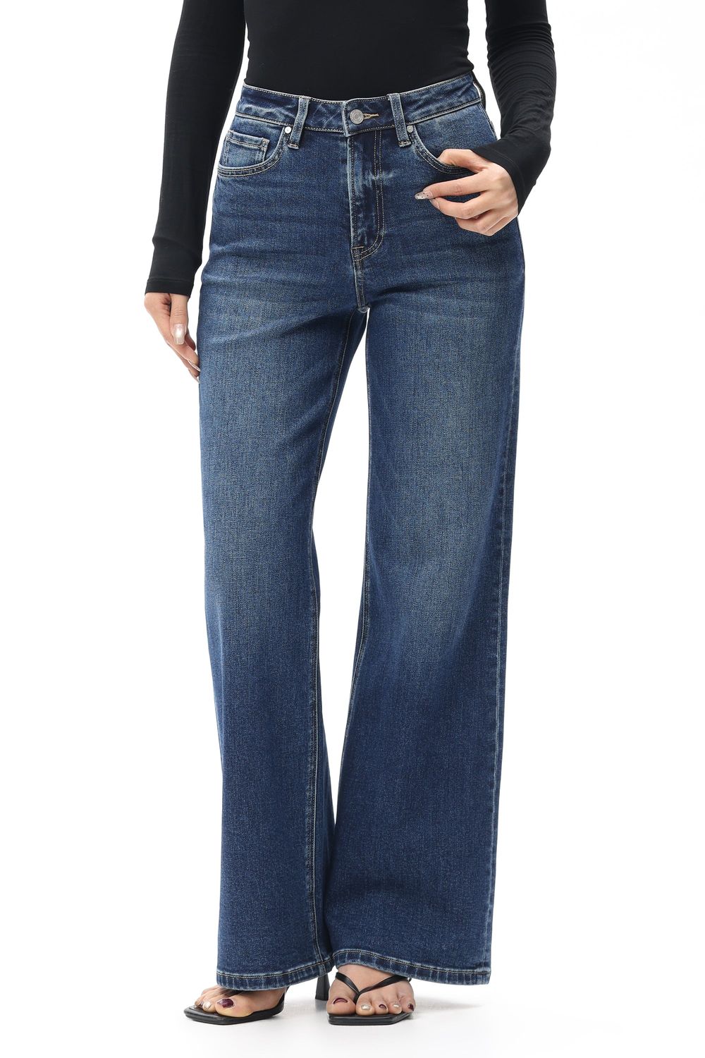 New York Wide Leg Jeans | BAYEAS