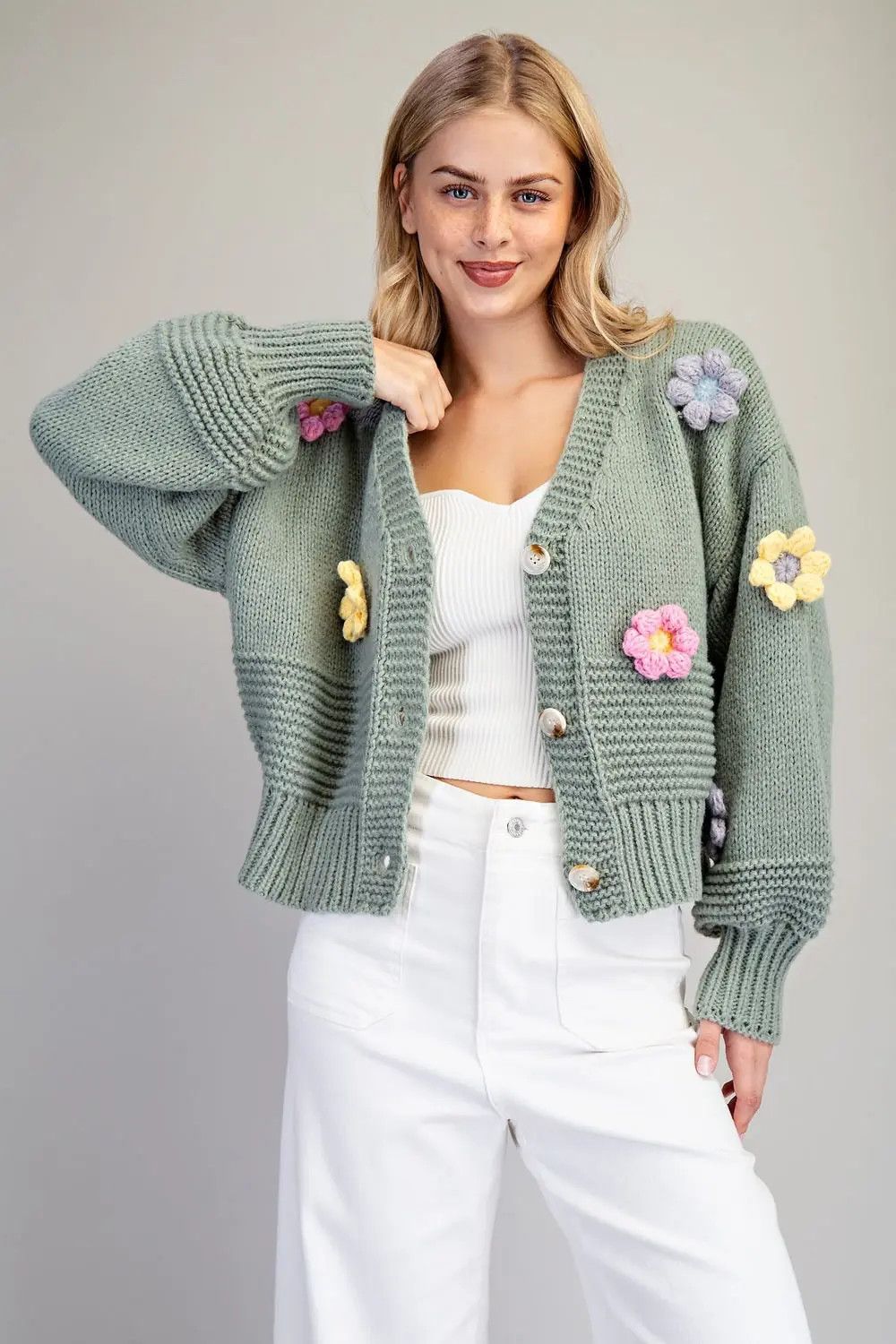 Floral Breeze Crochet Cardigan