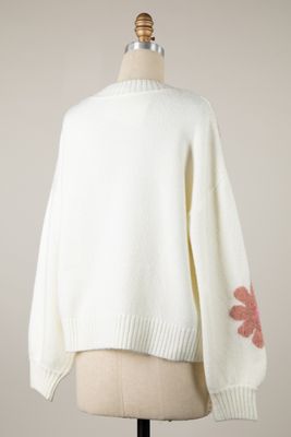 Artistic Abstract Flower Sweater