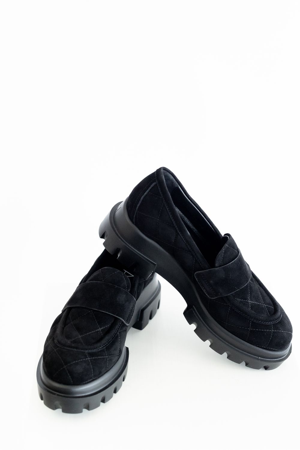 Celeste Matelasse Black Loafer