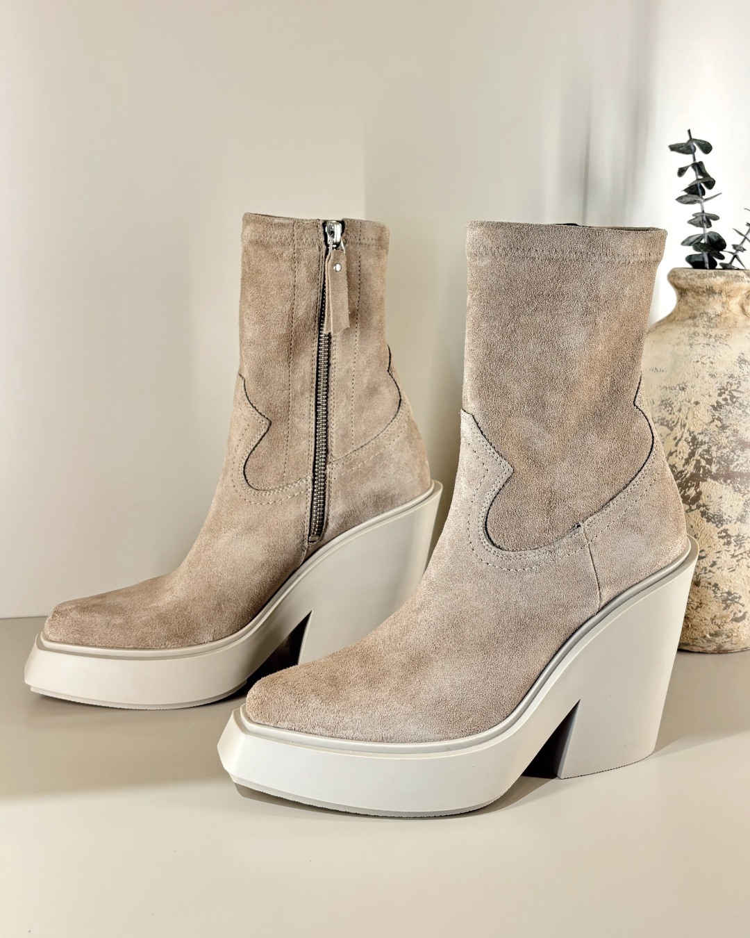 Magnifico Safari Suede Ankle Bootie