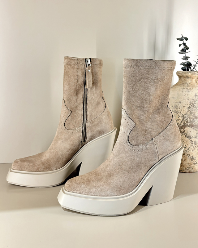 Magnifico Safari Suede Ankle Bootie
