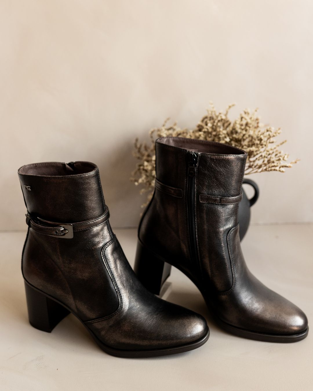 Metallic Moro Bootie I410951D